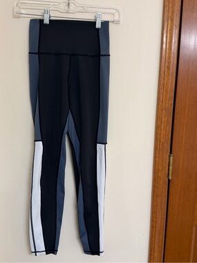 Women’s Allfenix Colorblock Stretch Leggings - Black, Gray & White